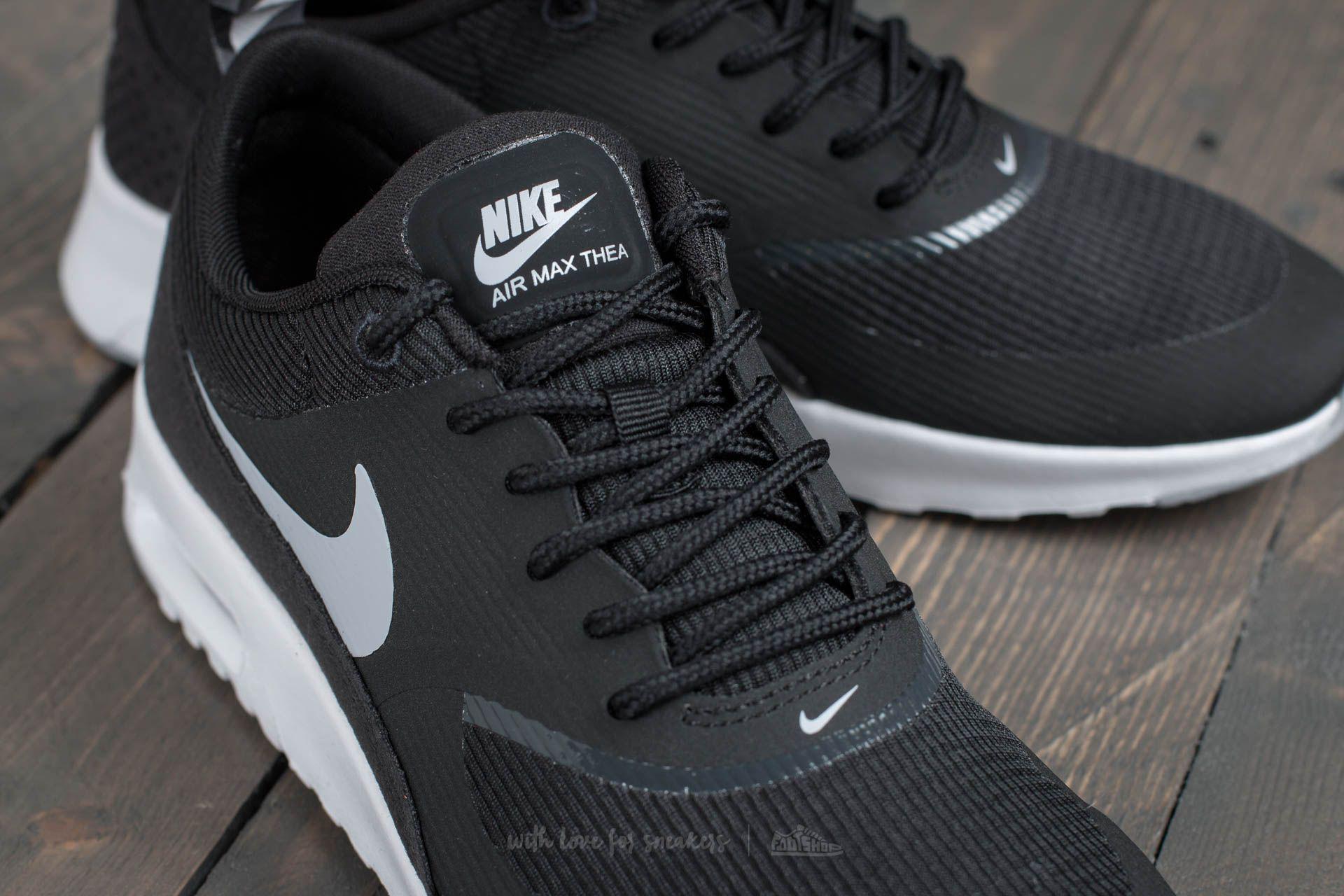 Nike Wmns Air Max Thea Black/ Wolf Grey Anthracite White in Gray | Lyst