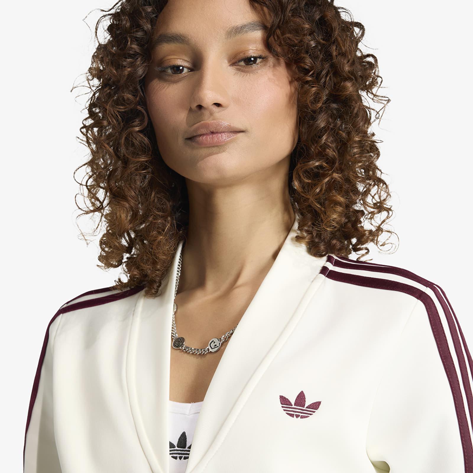 adidas V-Neck Superstar Track Top in White | Lyst