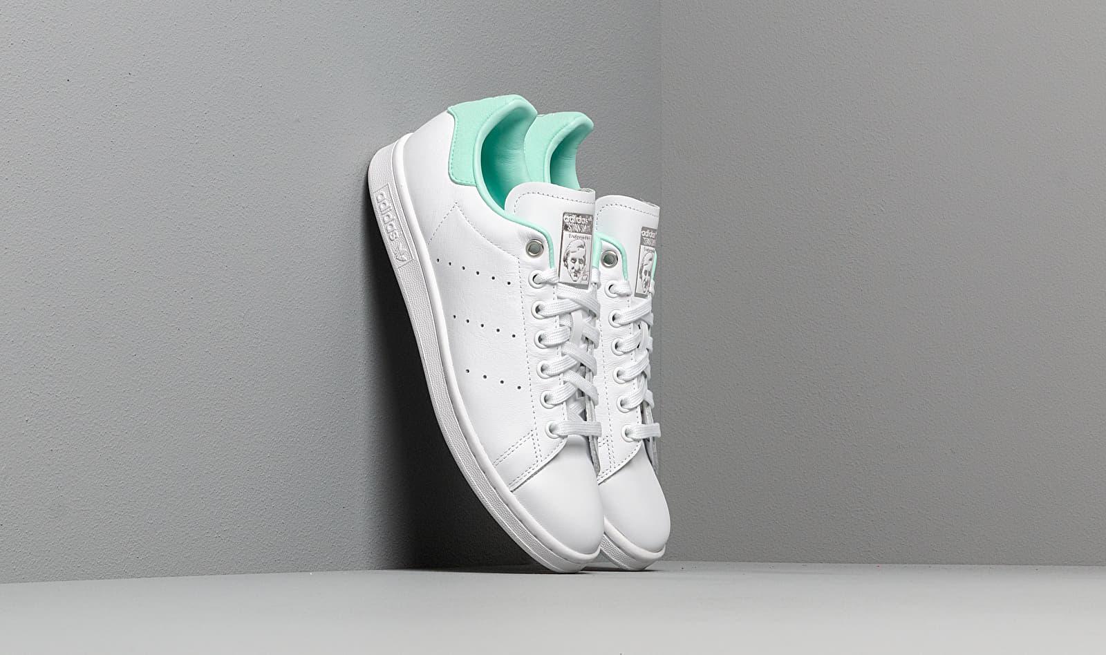 stan smith white silver