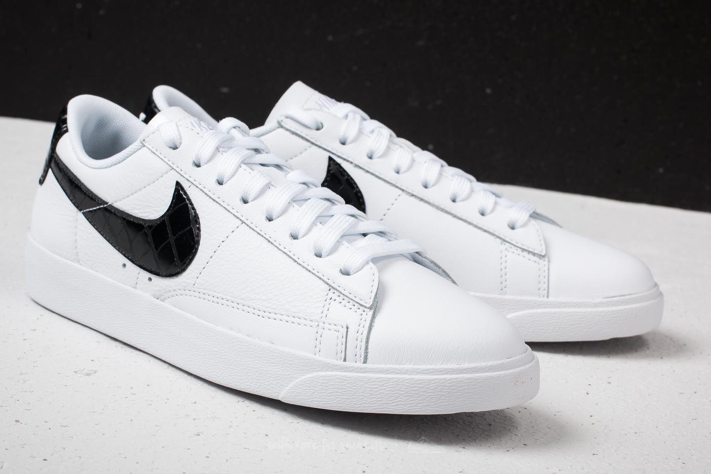 nike blazer low essential sneaker white and black
