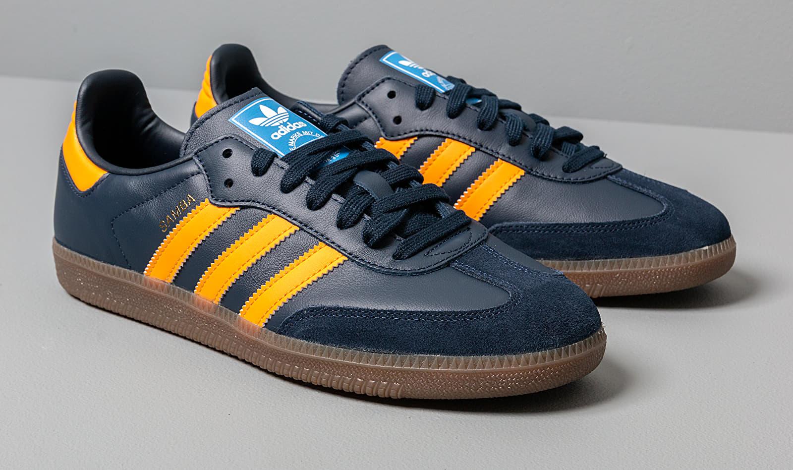 adidas samba og blue yellow