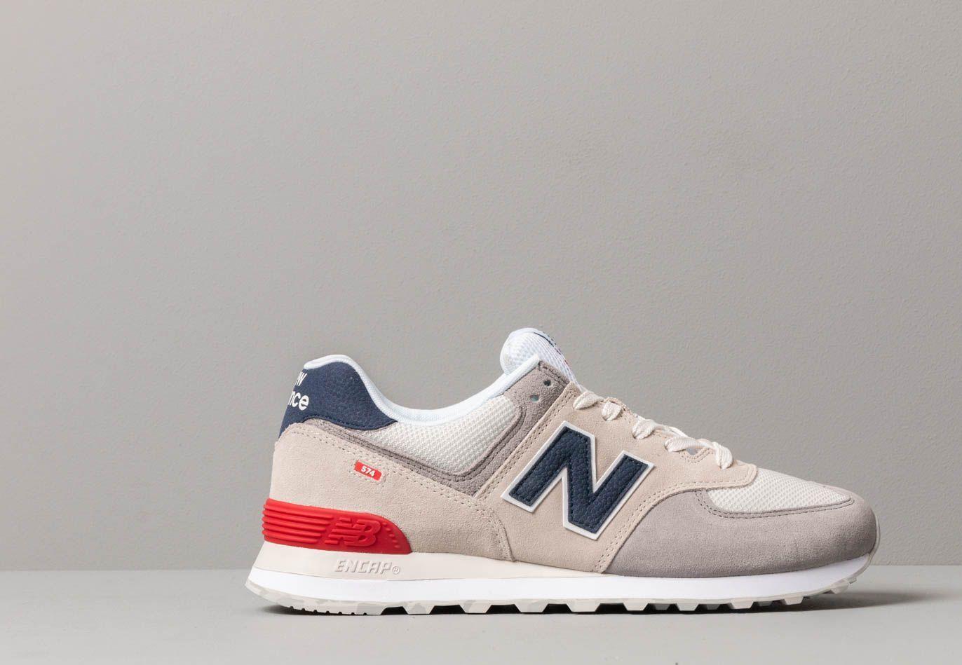 New Balance 574 Grey/ Blue/ Red in Gray for Men | Lyst