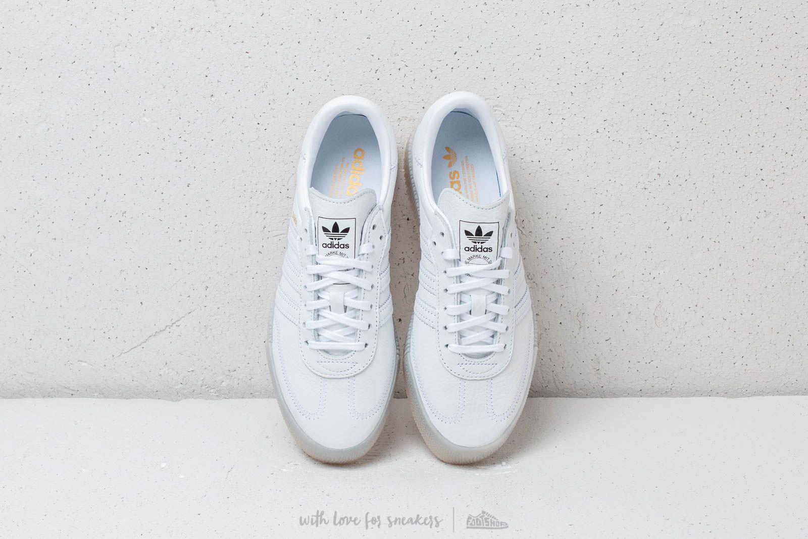 adidas Originals Leather Samba Rose Trainers in White | Lyst