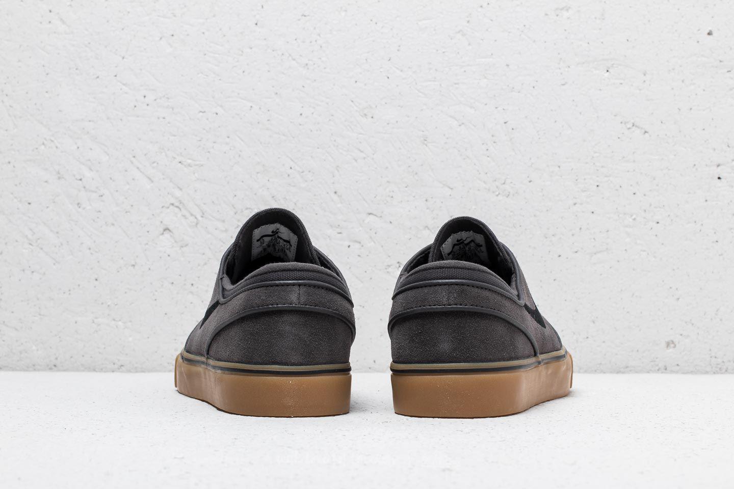 nike sb zoom stefan janoski shoes thunder grey black