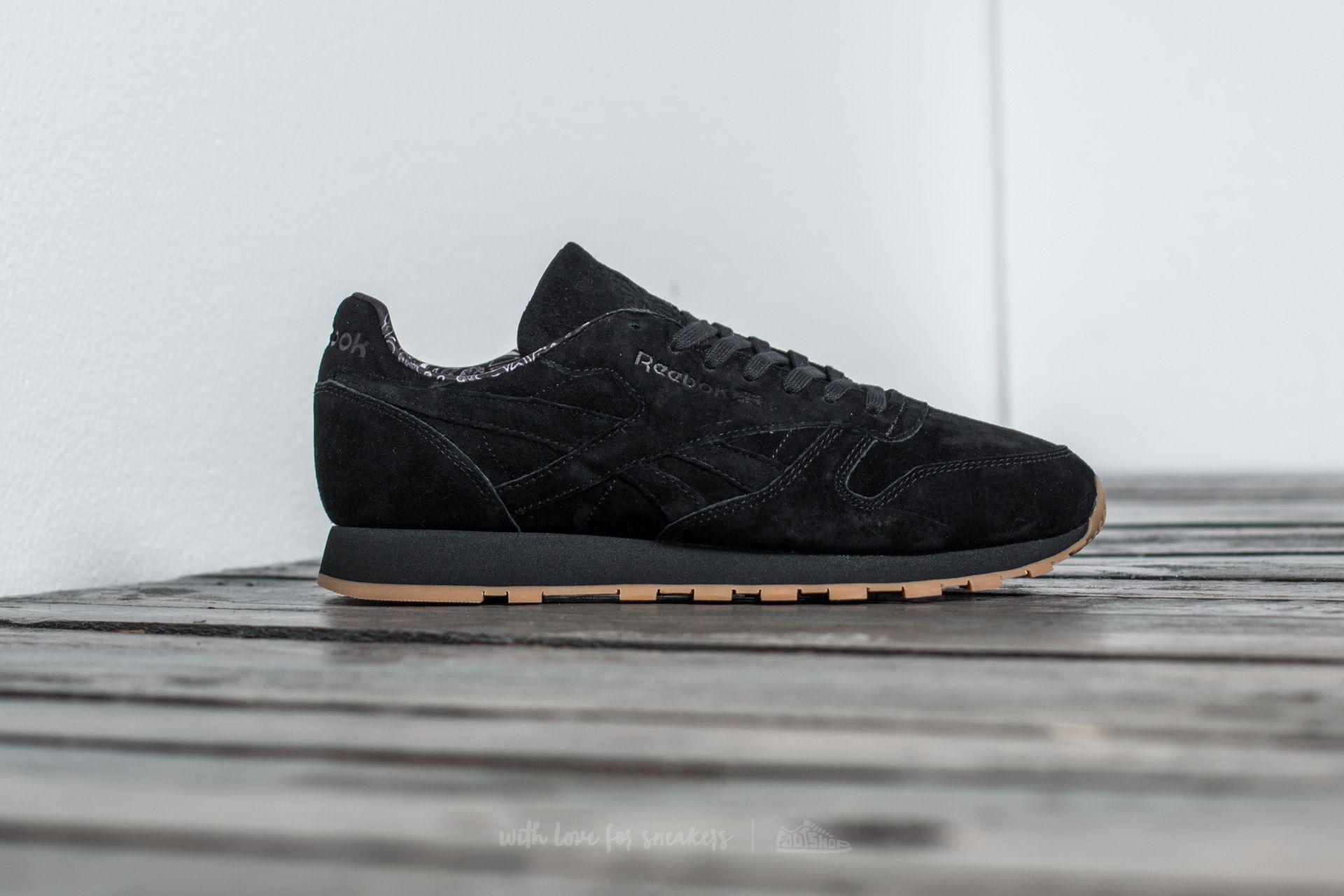 reebok classic suede black