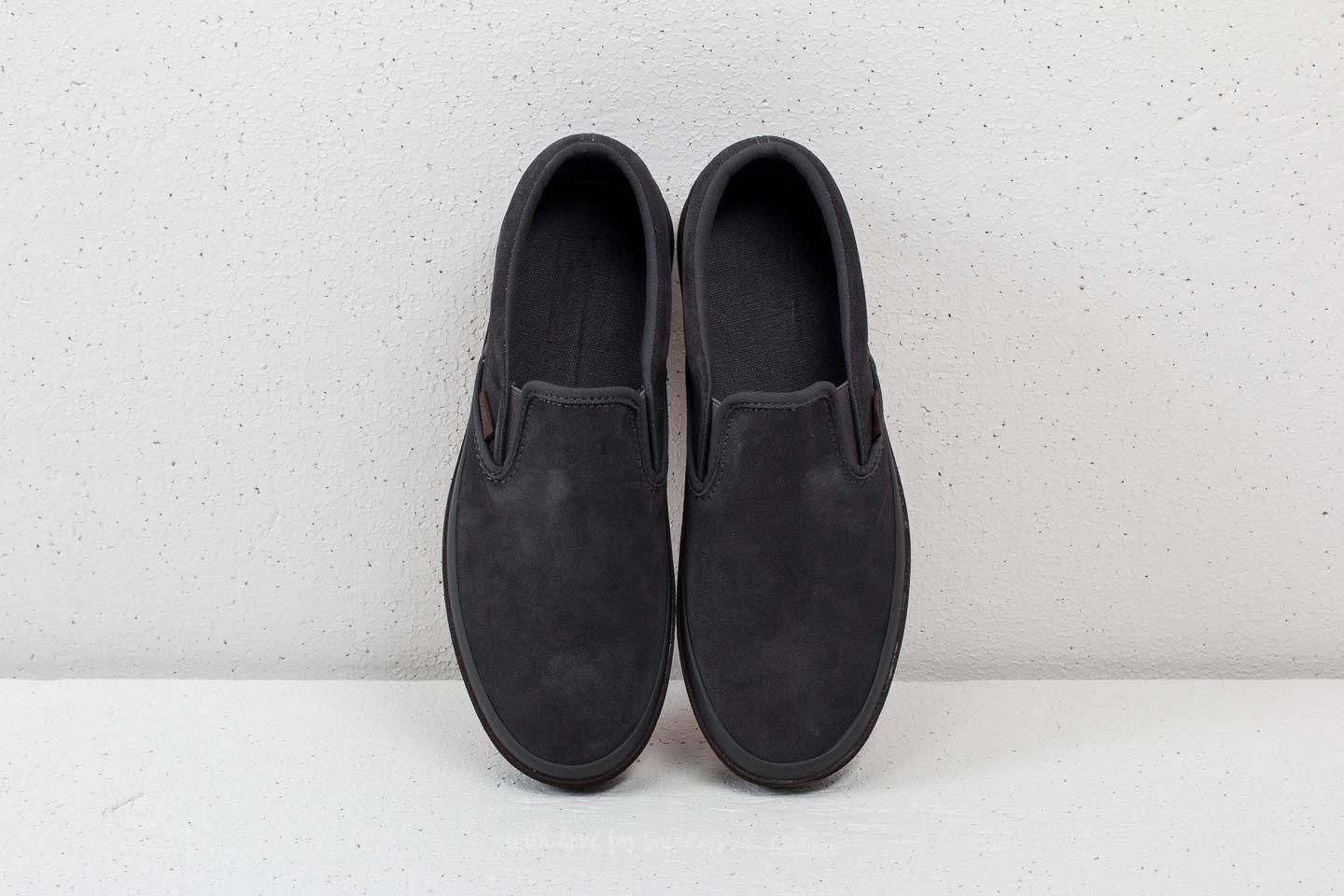 vans suede slip on platform