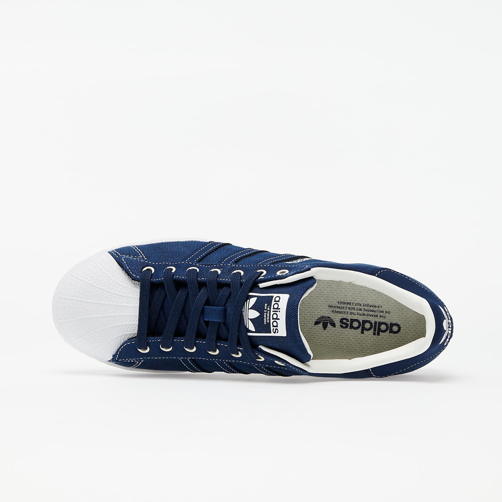 partes lengua captura adidas Originals Adidas Superstar Collegiate Navy/ Collegiate Navy/ Off  White in Blue for Men | Lyst