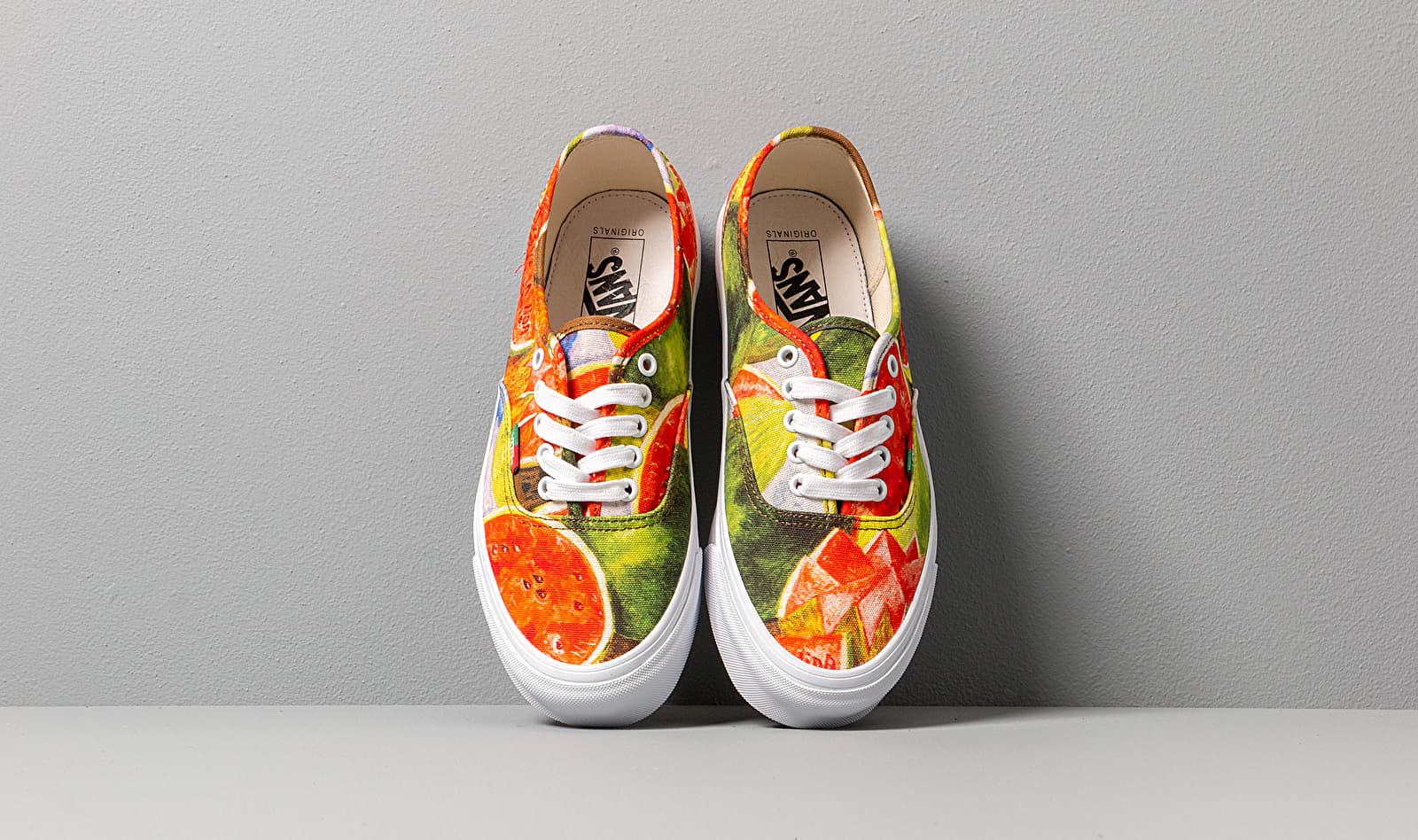 udendørs sko tjeneren Vans Og Authentic (frida Kahlo) Watermelons/ True White - Lyst