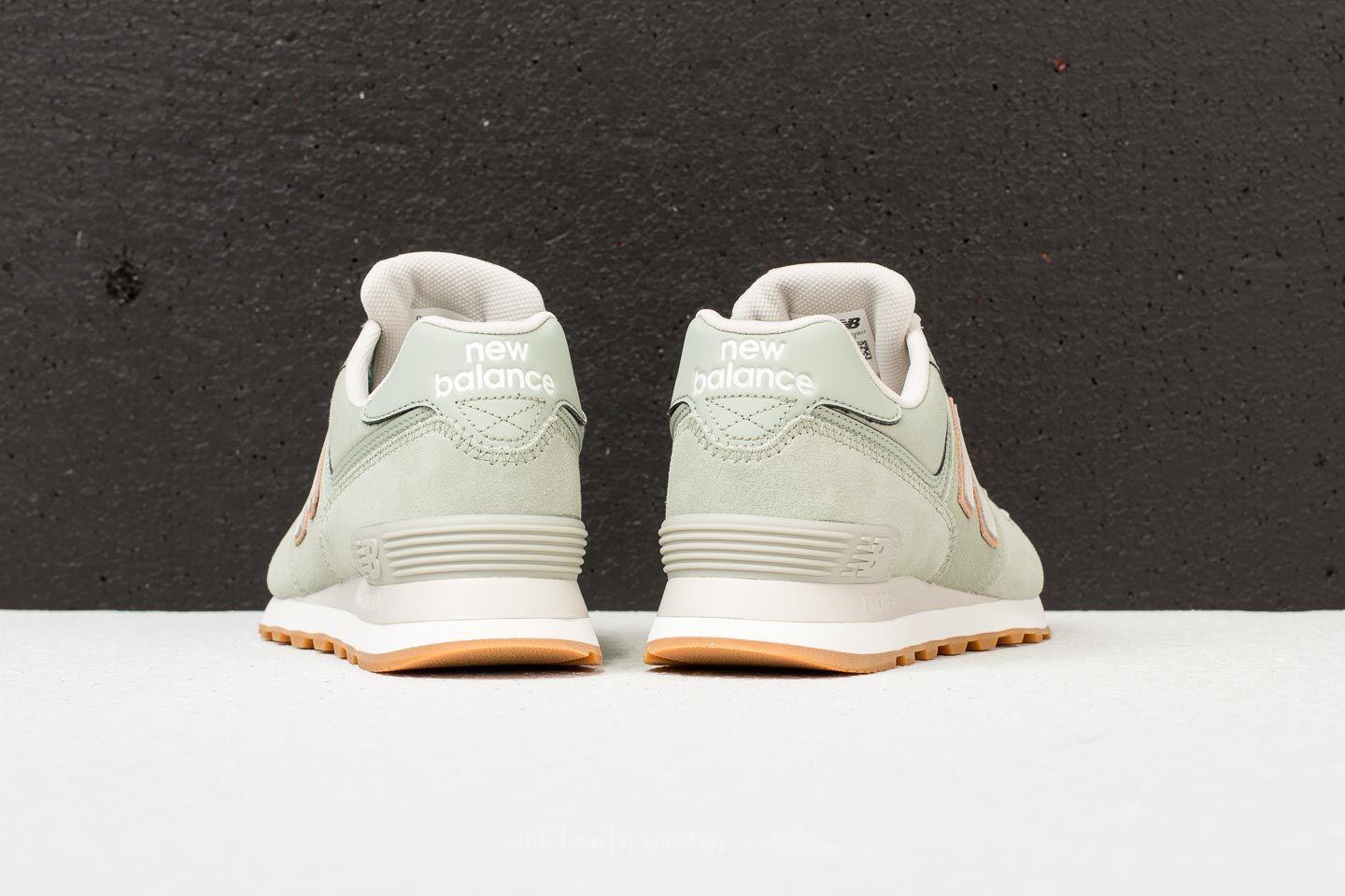 new balance 574 silver mint