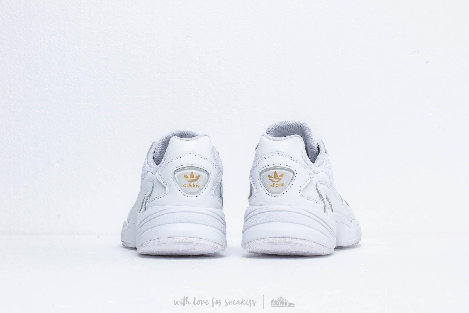 adidas falcon w white gold