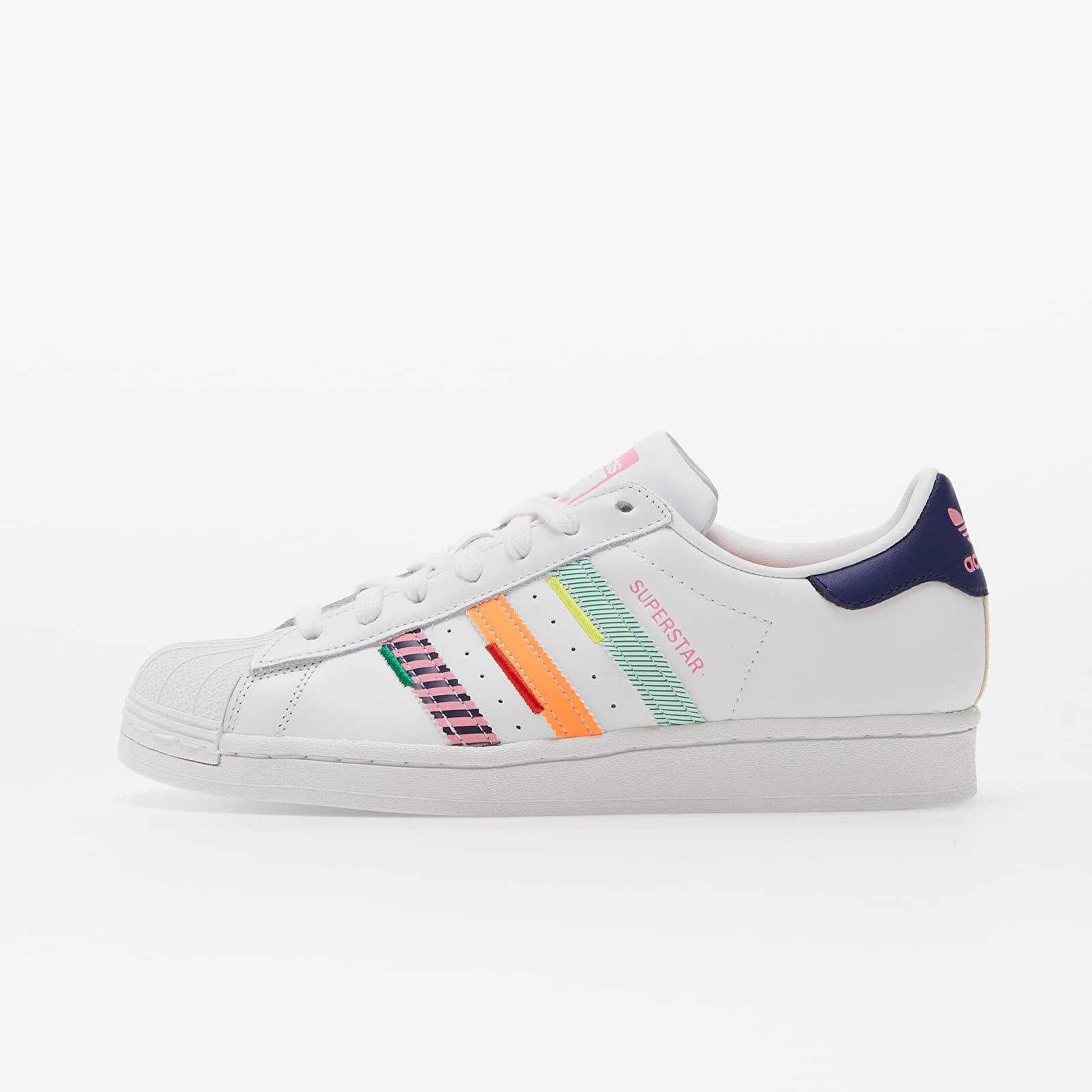 witch Out frequently adidas Originals Adidas Superstar W Ftw White/ Night Sky/ Green | Lyst