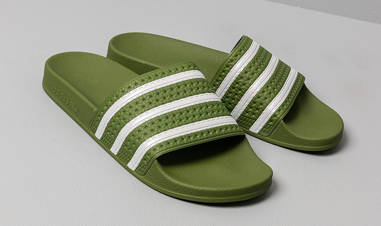 adidas Originals Adidas Adilette Tech Olive Ftw White Tech Olive in Grun fur Herren Lyst DE