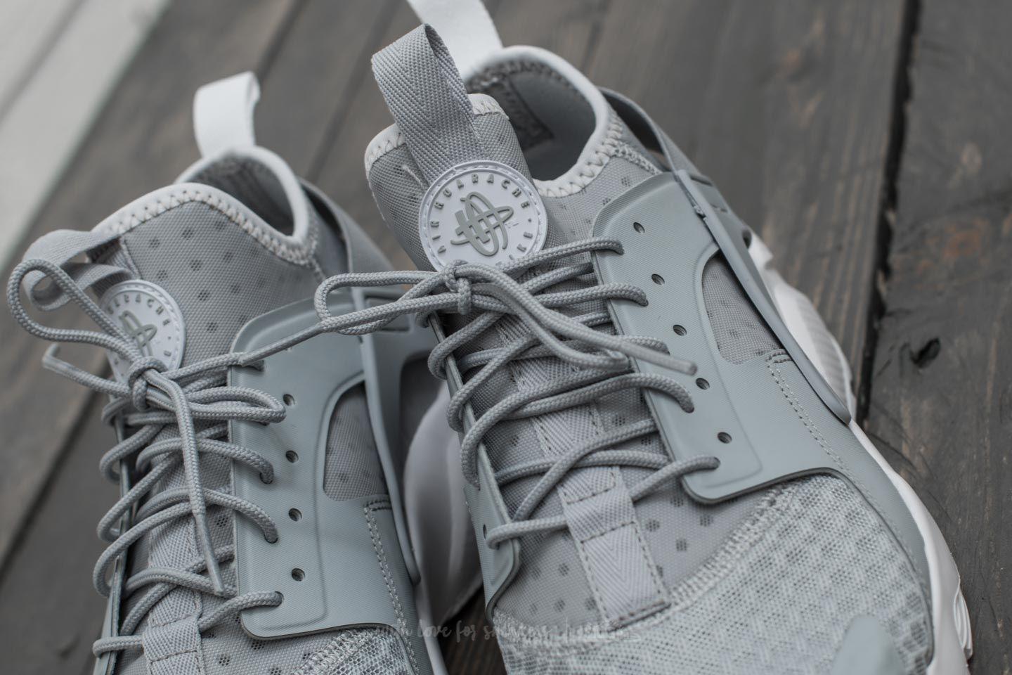Nike Rubber Air Huarache Run Ultra Wolf Grey/ Pale Grey-white in Gray | Lyst