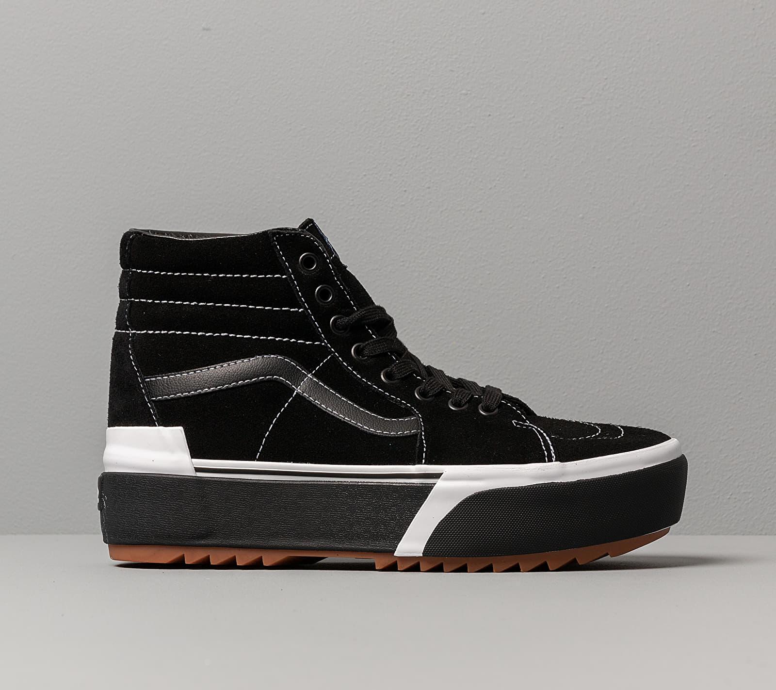 Vans Sk8-hi Stacked (suede) Black/ Gum | Lyst