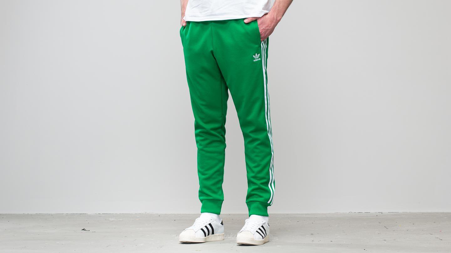 adidas superstar track pants green