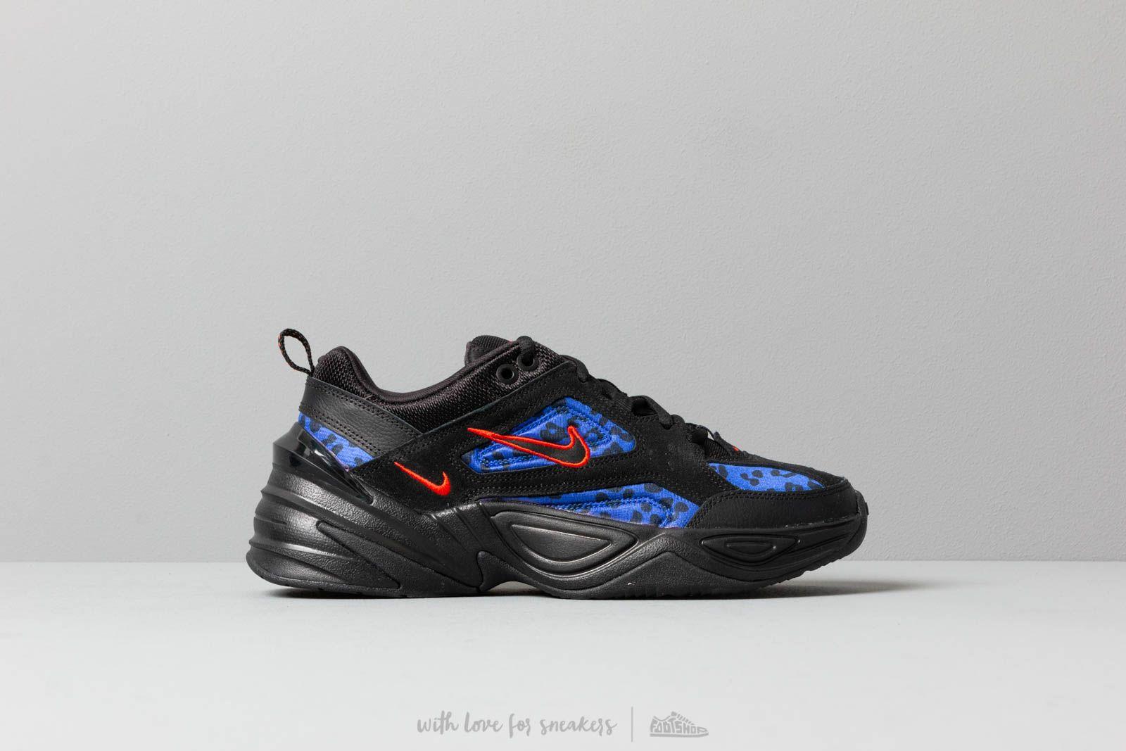 nike m2k tekno black blue red