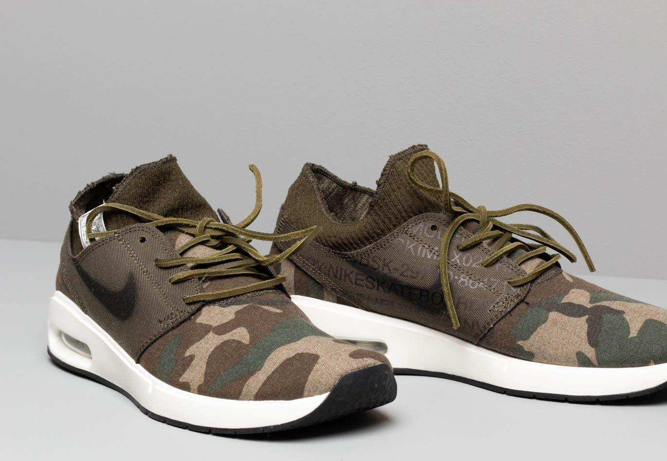 nike sb air max janoski 2 premium iguana & cargo khaki shoes