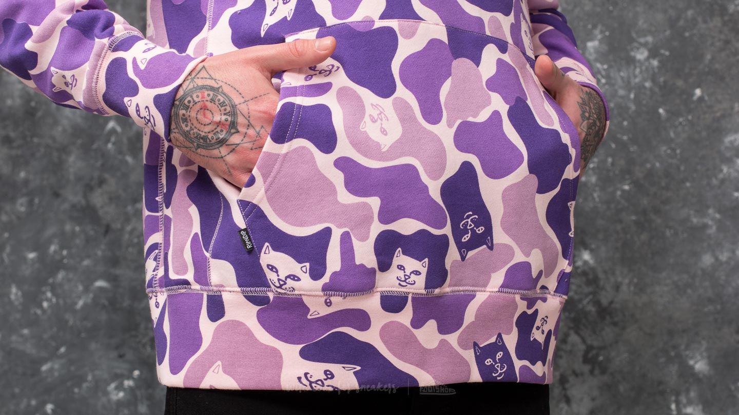 rip n dip purple camo hoodie