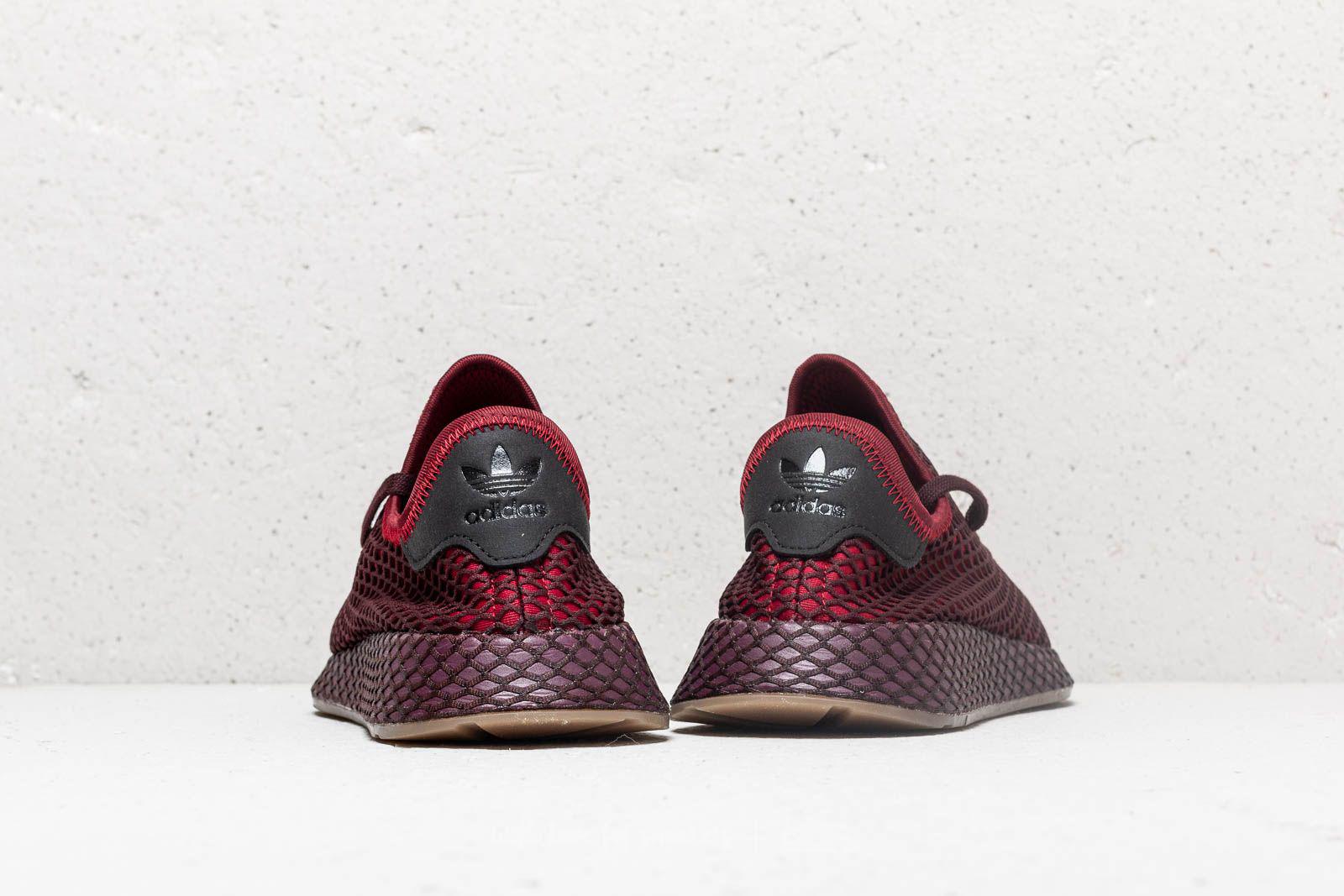 adidas deerupt runner burgundy