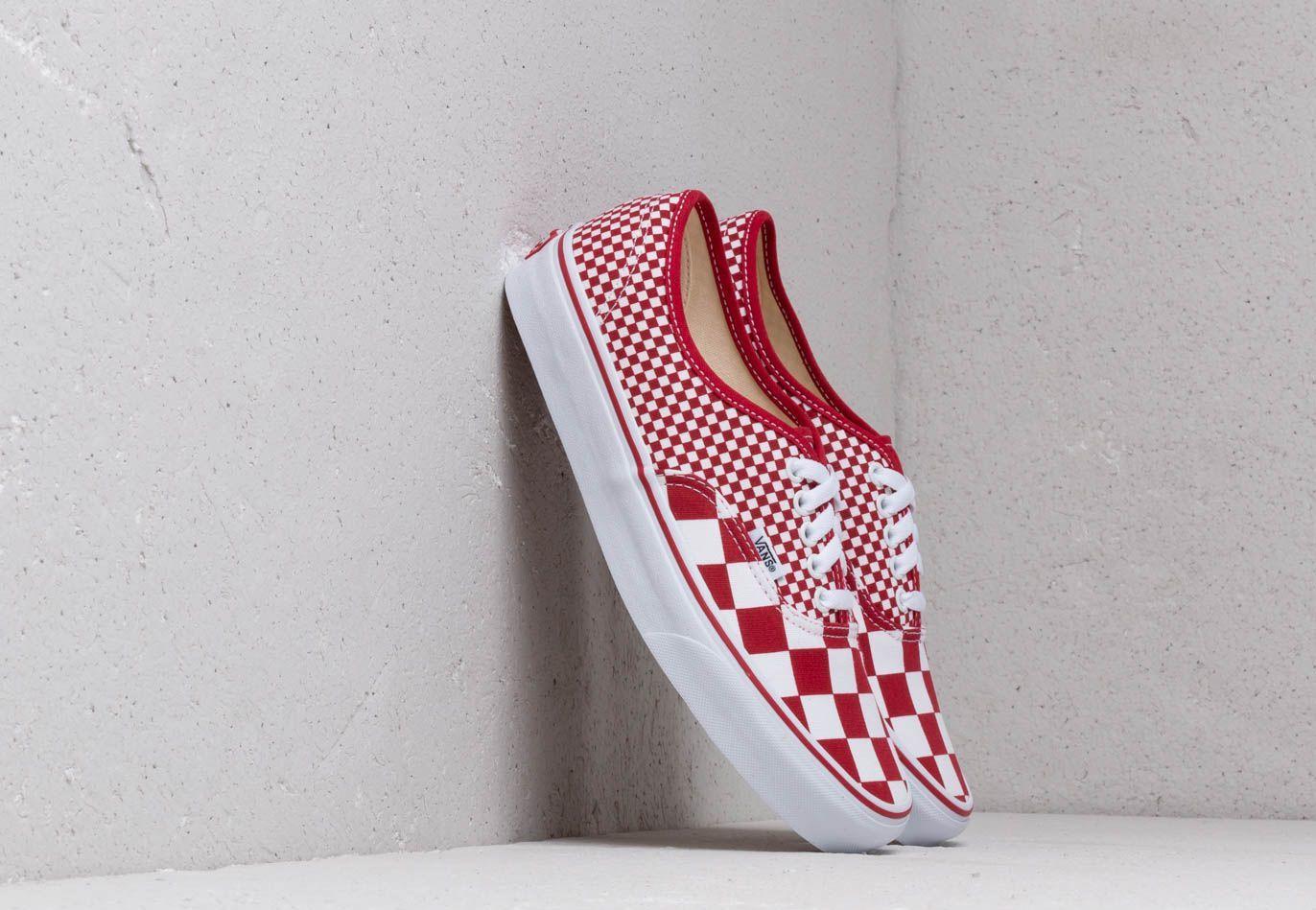 vans red checkered shoes