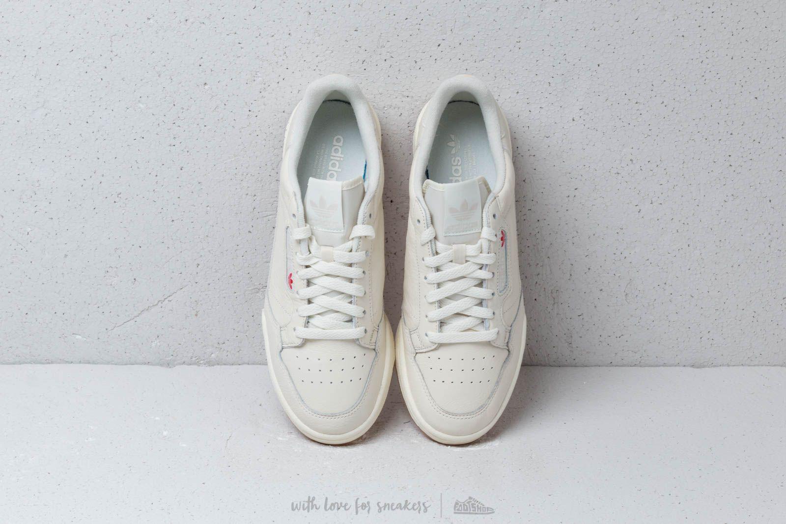 adidas 80s continental trainers off white raw white gum