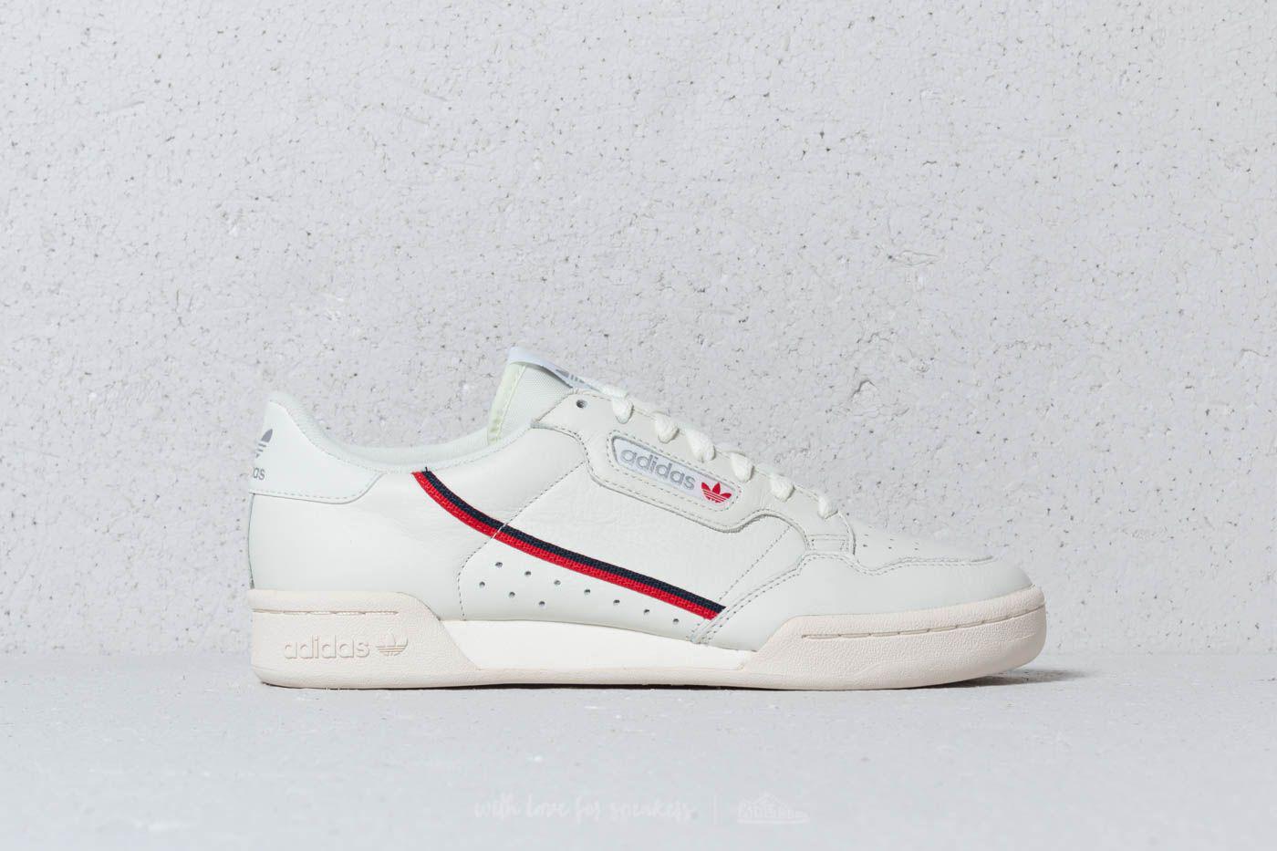adidas Originals Leather Adidas Continental 80 Beige/ Off White/ Scarlet  for Men - Lyst