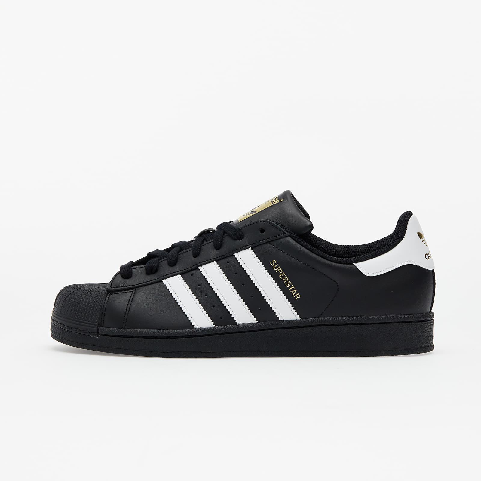 core black adidas superstar