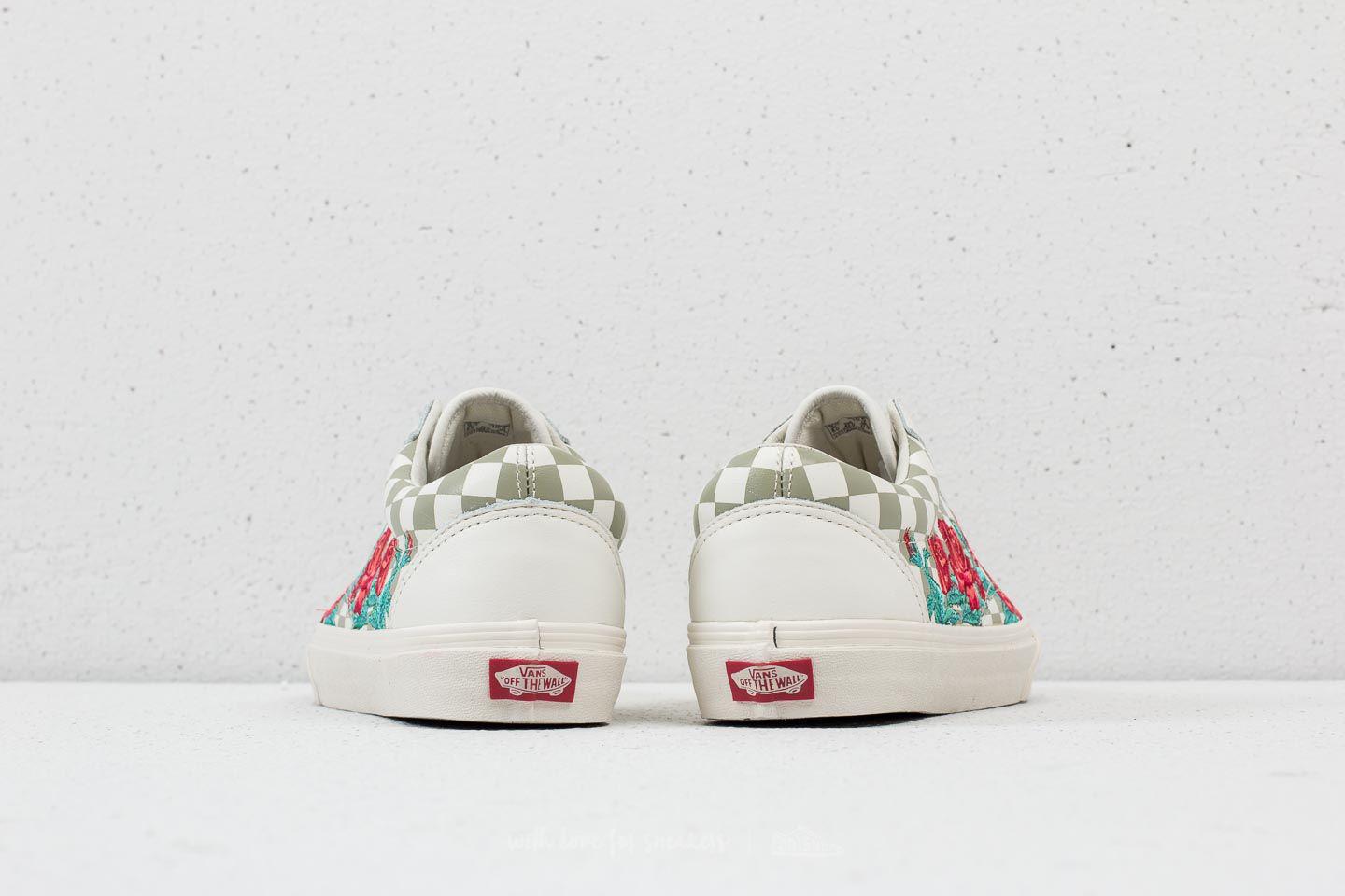 vans old skool dx rose embroidery