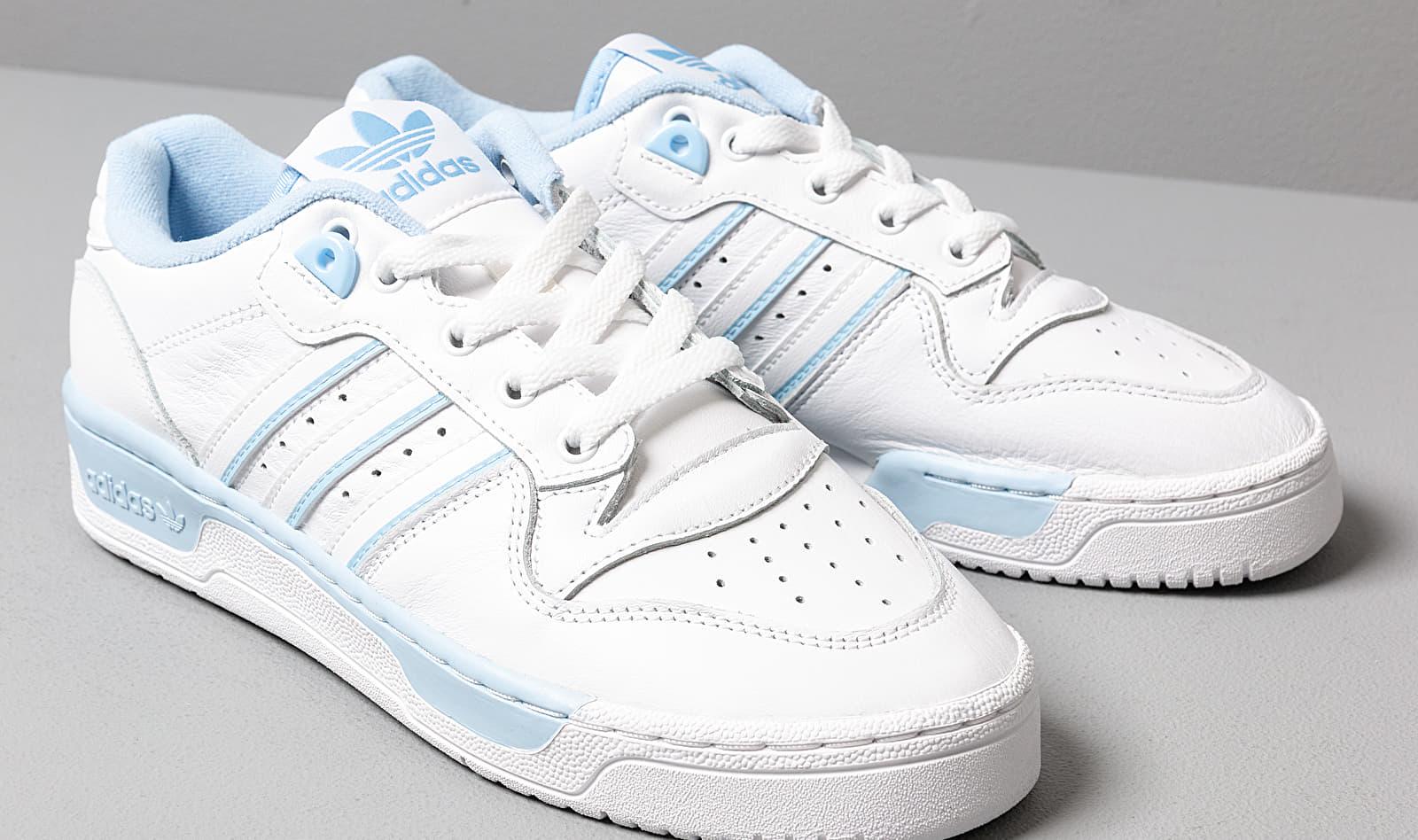 adidas Originals Adidas Rivalry Low W Ftw White/ Ftw White/ Glow Blue | Lyst