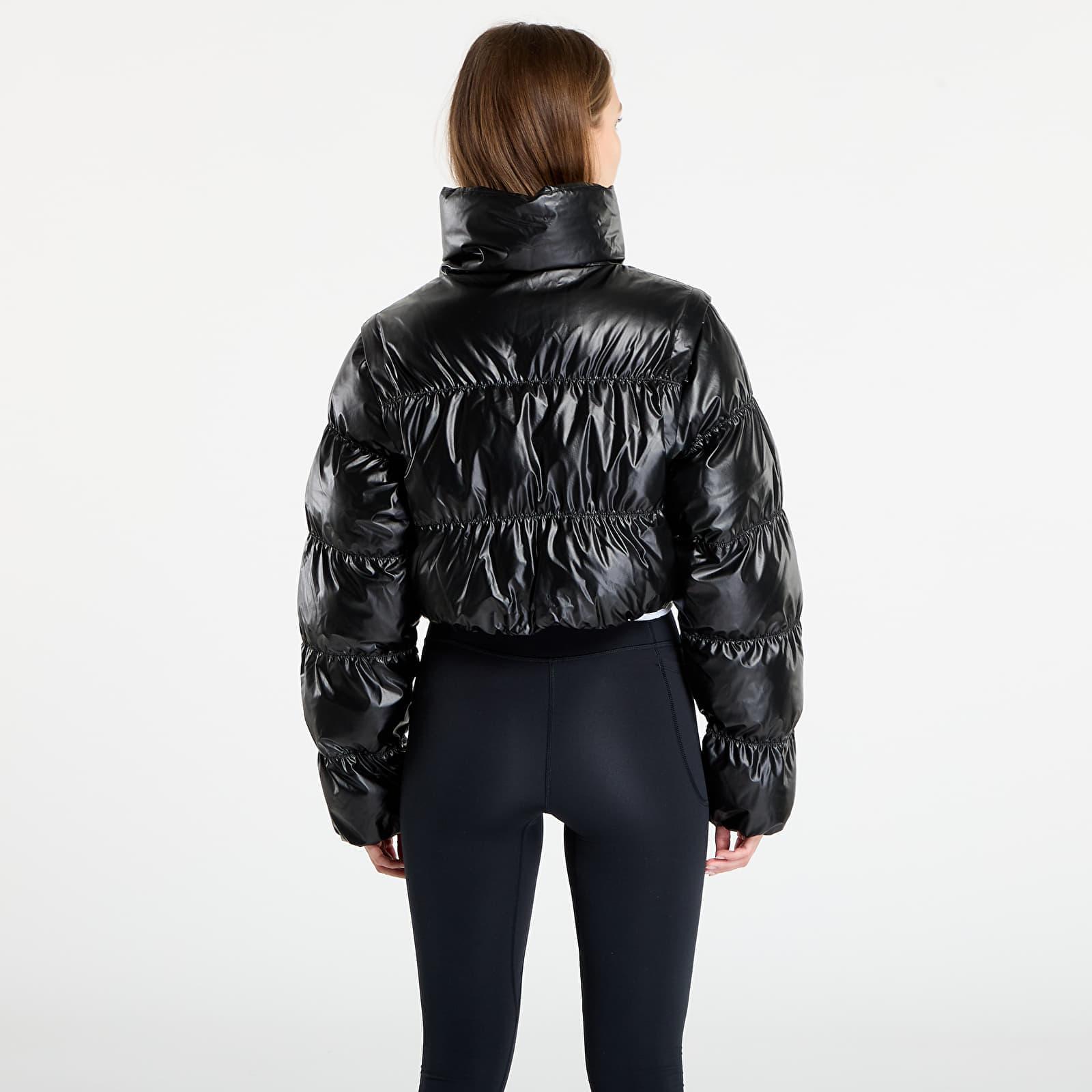 ジャケット adidas Originals Shiny black convertible cropped puffer jack adidas Originals Shiny black convertible cropped puffer