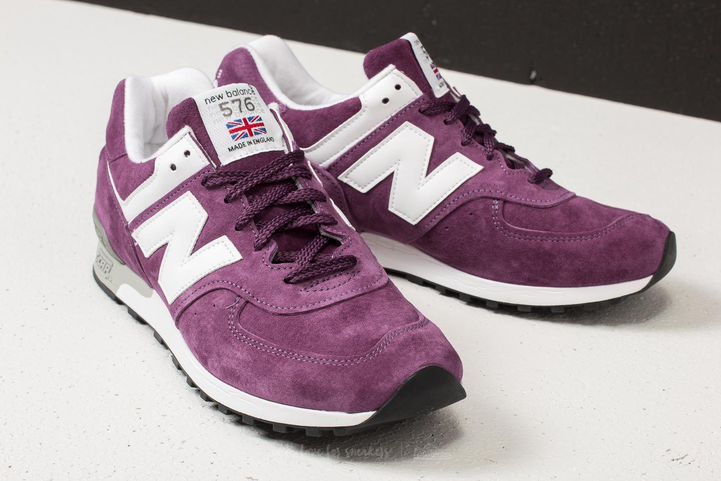 New Balance Leather 576 Purple for Men - Lyst