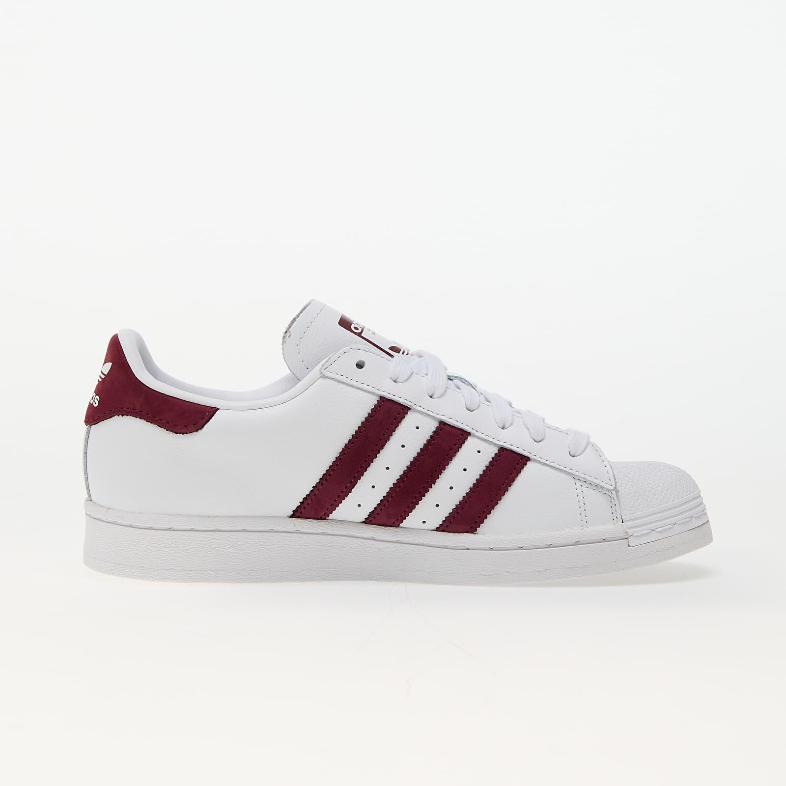 Adidas blanche et bordeaux hotsell