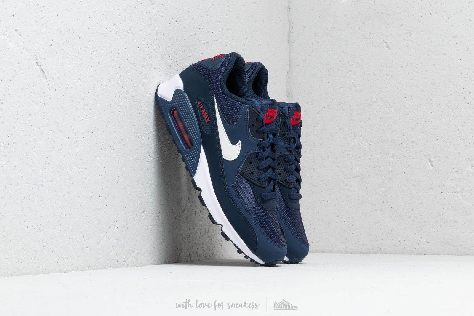 Nike Air Max 90 Essential Midnight Navy/ White-university in Blue for Lyst