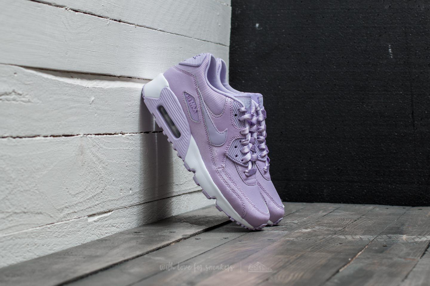 Nike Leather Air Max 90 Se Mesh (gs) Violet Mist/ Violet Mist-white - Lyst