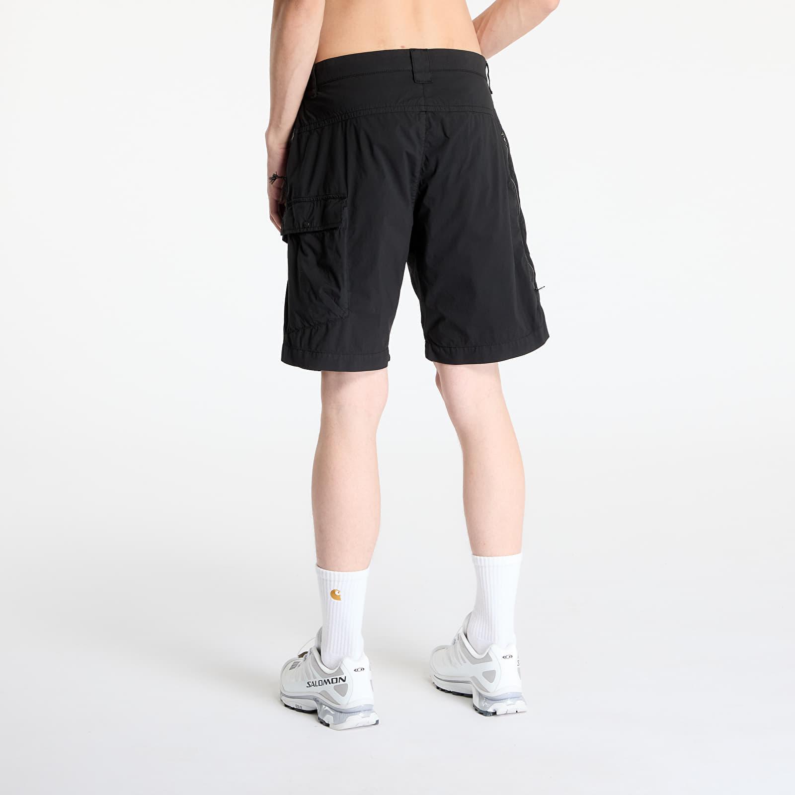 C.P. Company Shorts 50 Fili Stretch Cargo Shorts in Black