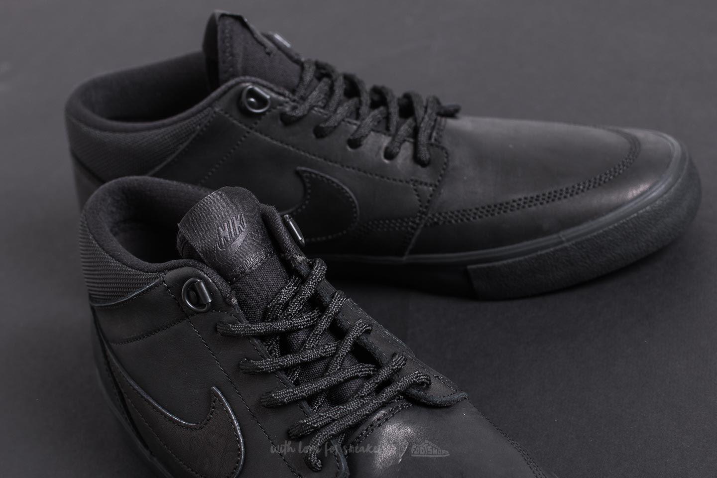 nike sb portmore mid black