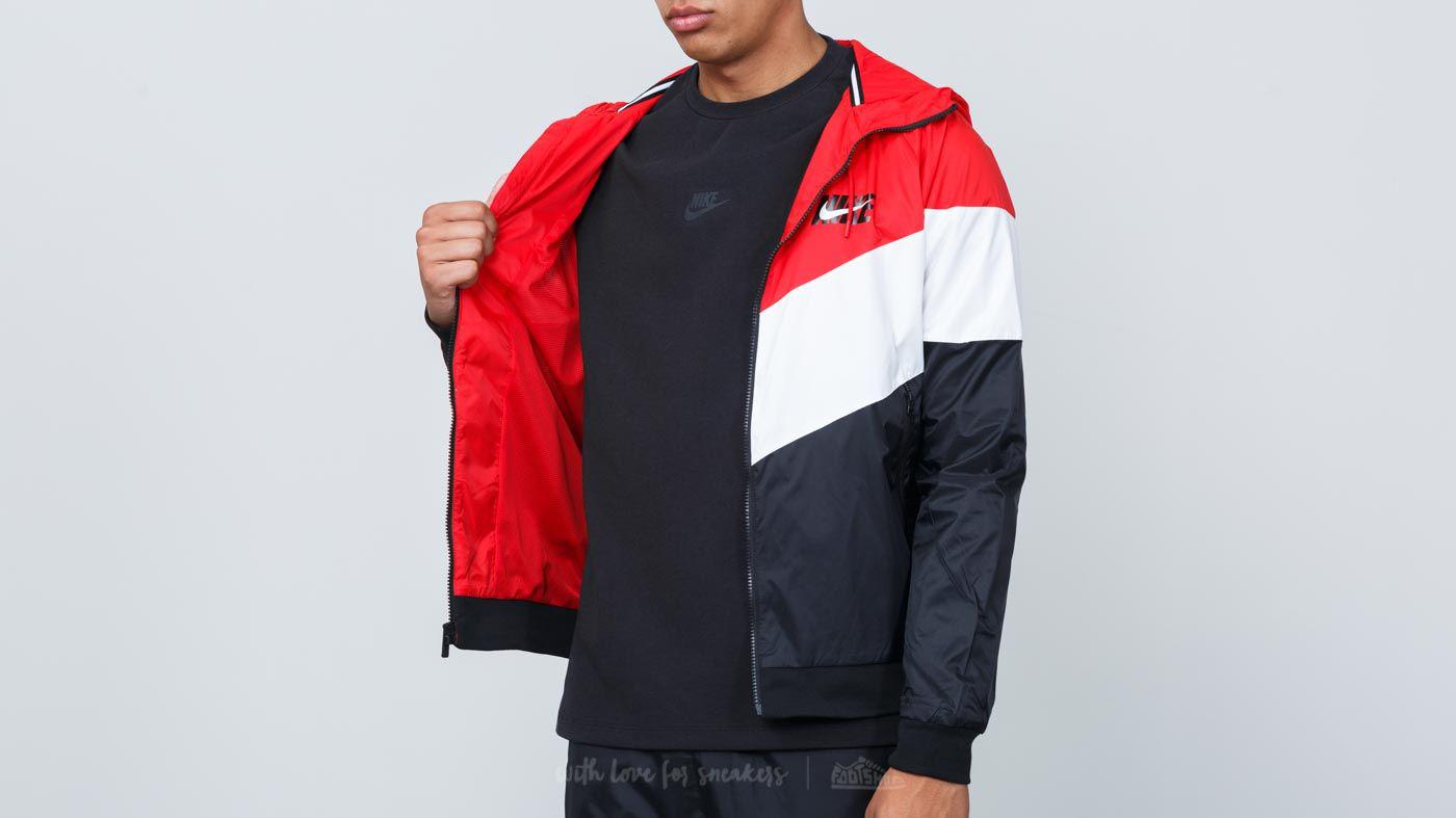 red and white nike jacket