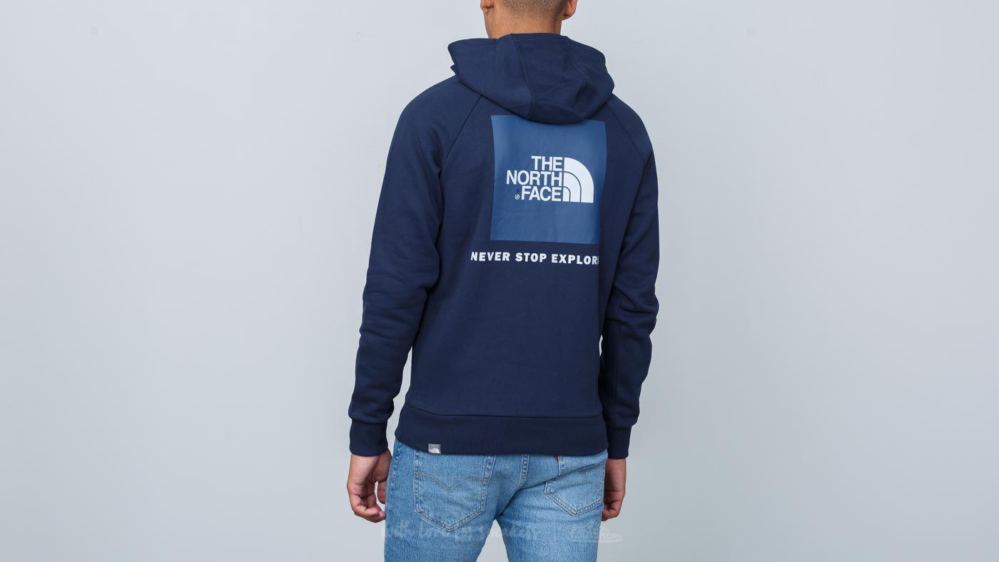 the north face hoodie raglan red box