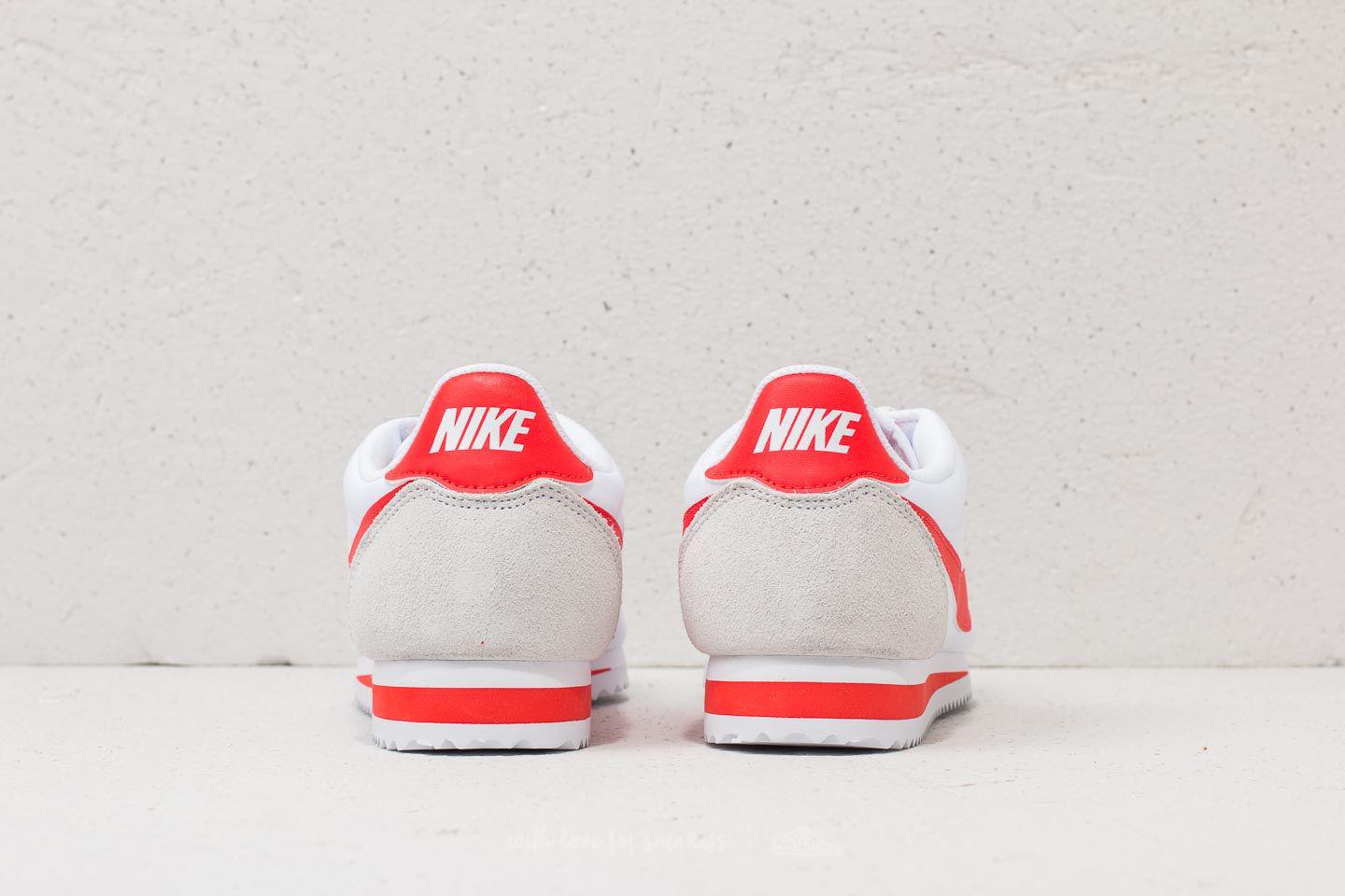 Nike Classic Cortez Nylon White/ Habanero Red for Men | Lyst