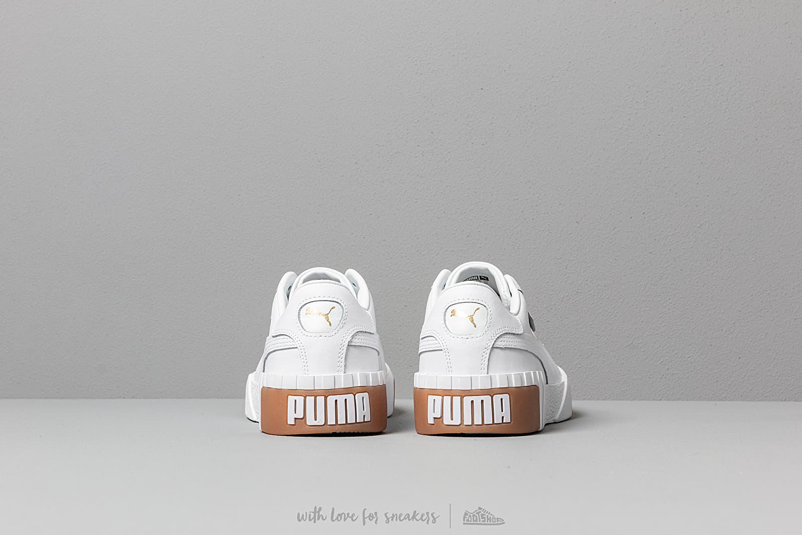 PUMA Rubber Exotic Cali Trainers With Gum Sole in White | Lyst