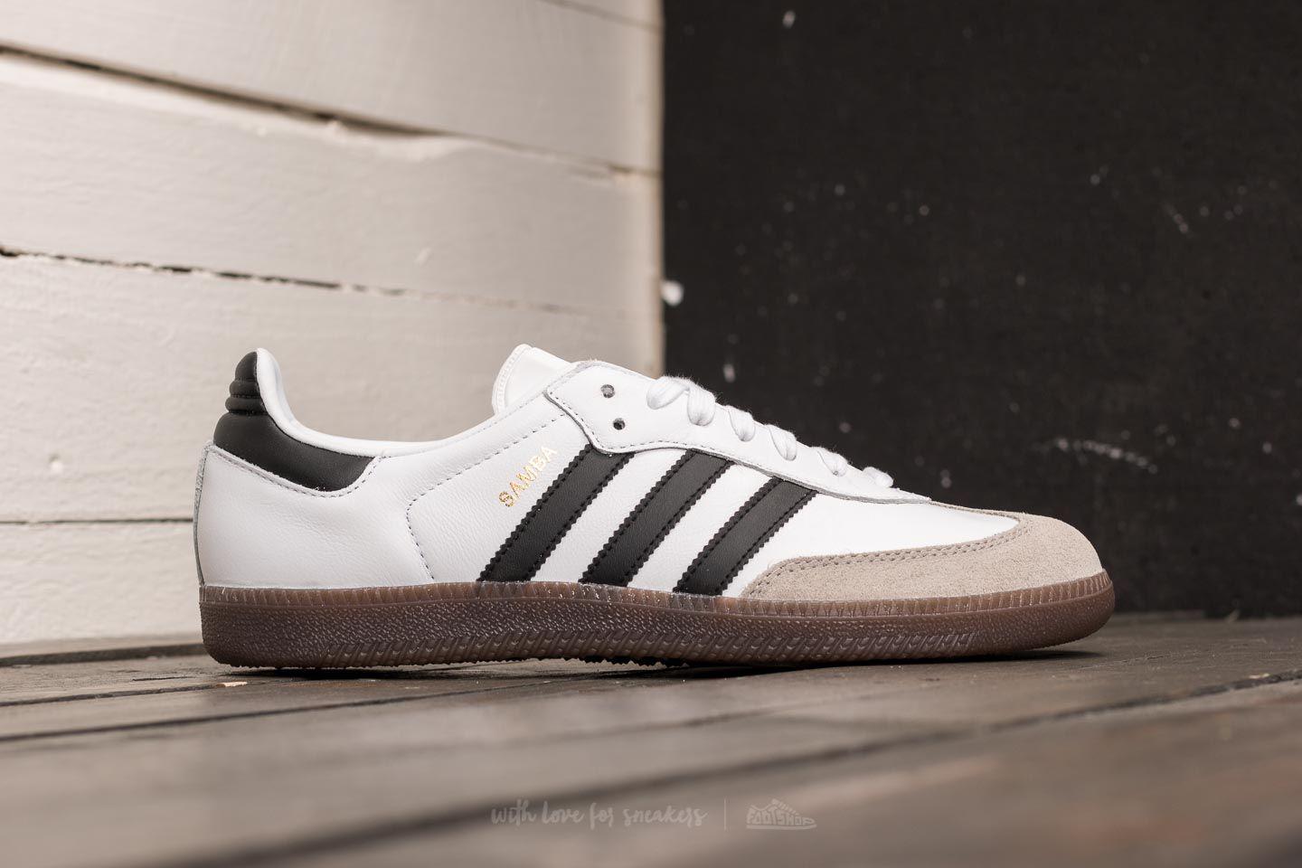 adidas samba og cloud white & core black shoes