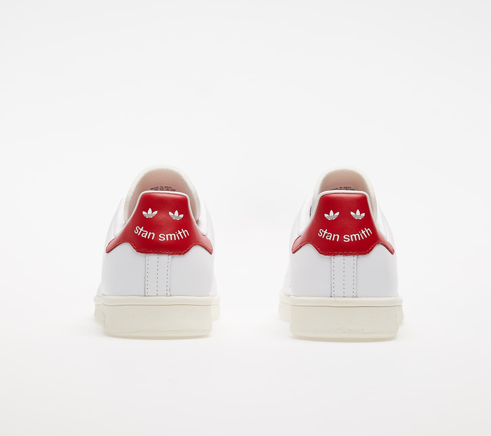 adidas Originals Adidas Stan Smith Ftw White/ Off White/ Scarlet for Men |  Lyst