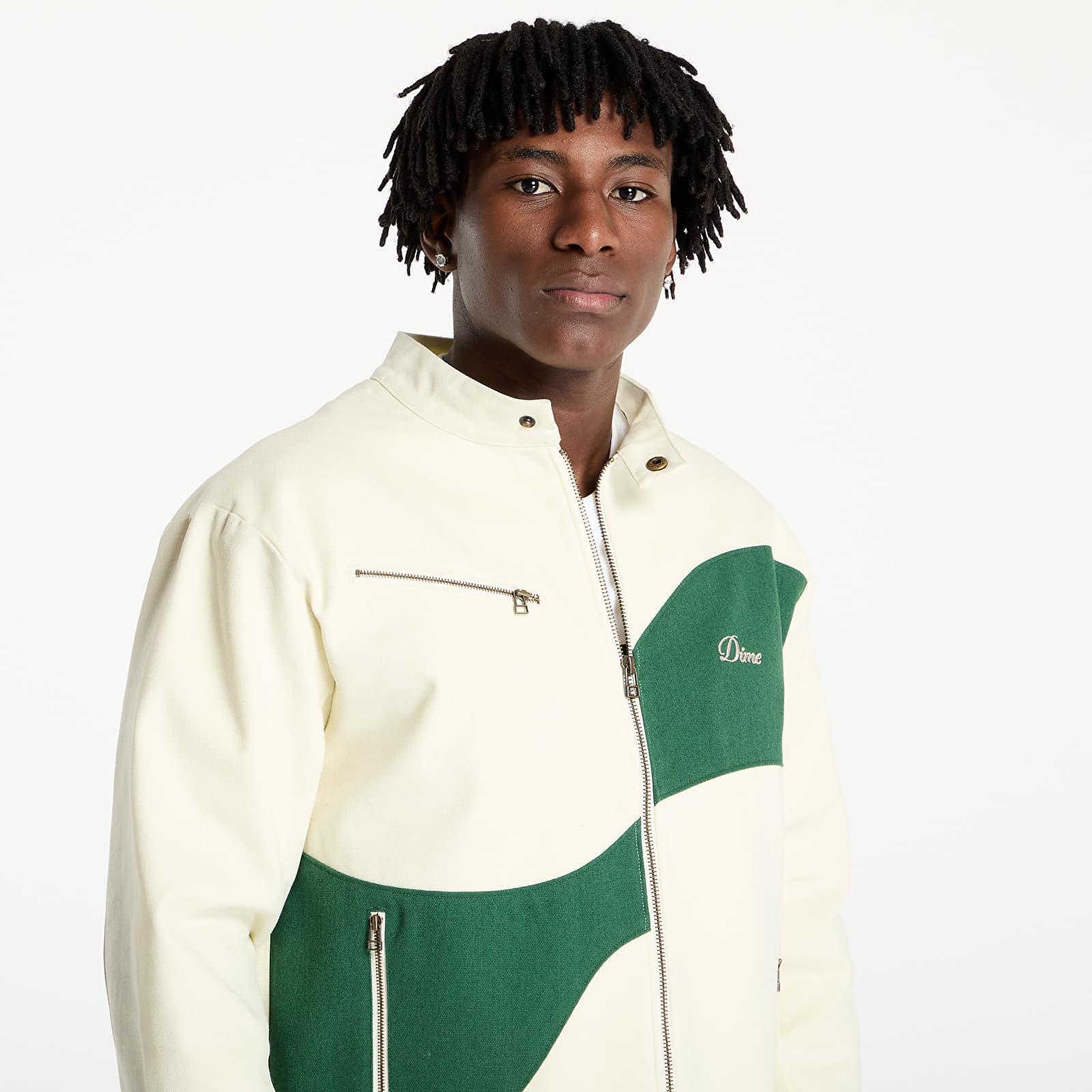 【関税込み】Dime オフホワイト＆グリーン Moto ジャケット Dime Jacket Moto Jacket in Green | Lyst