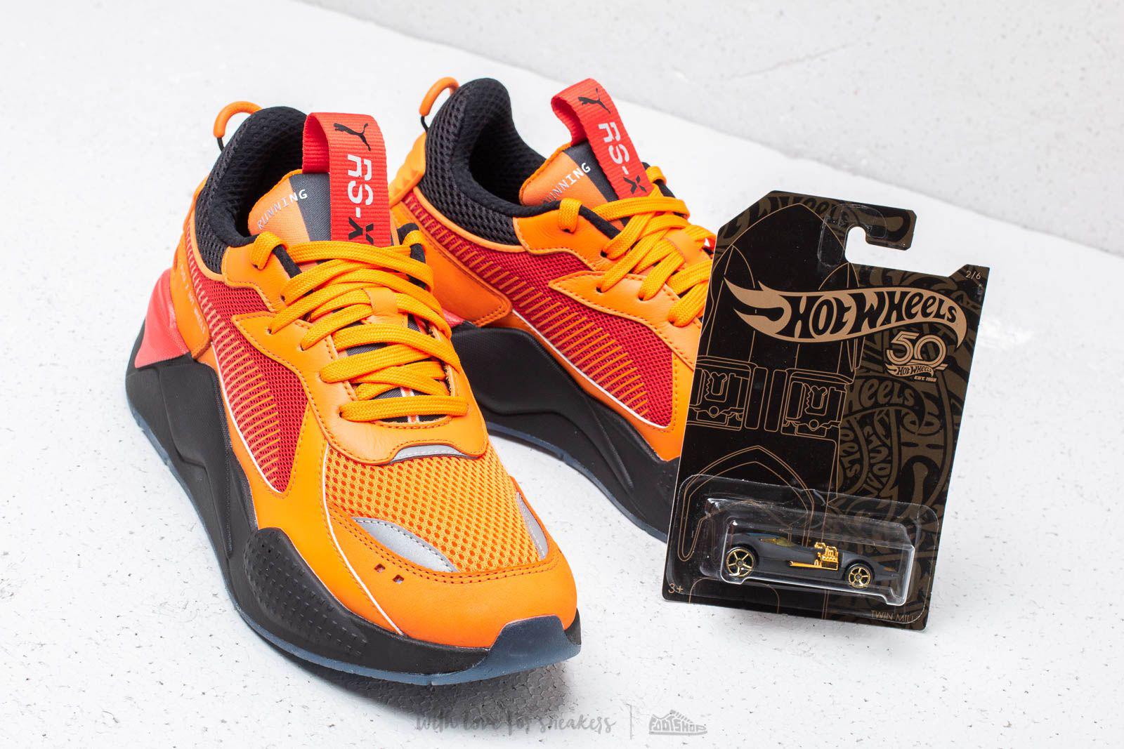 puma rs x hot wheels orange