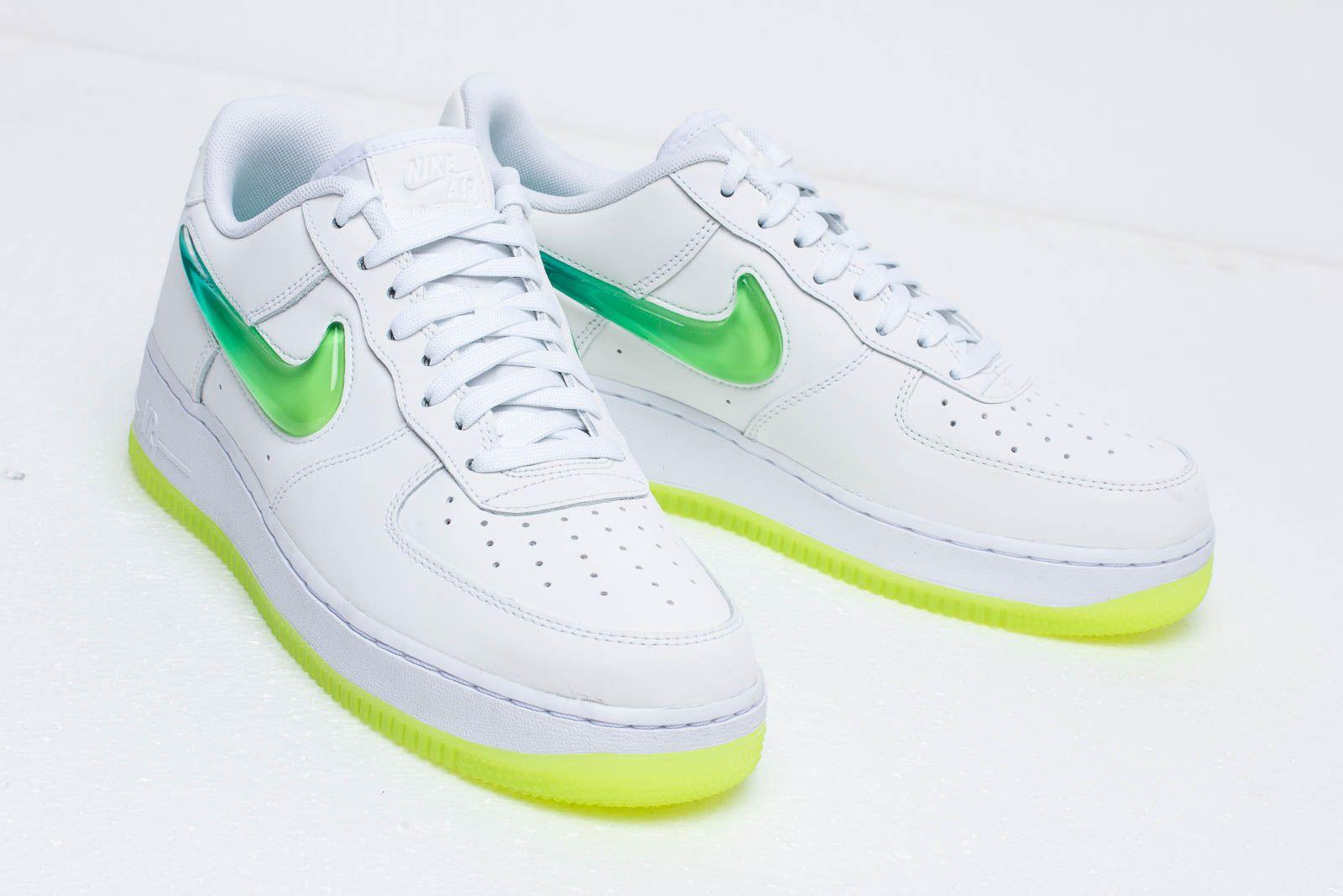 nike air force 1 07 prm 2 white hyper jade volt