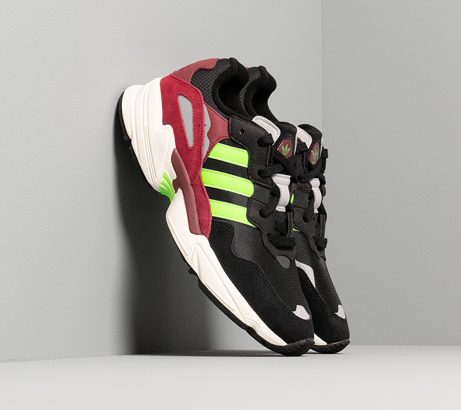 mens adidas burgundy yung og trainers