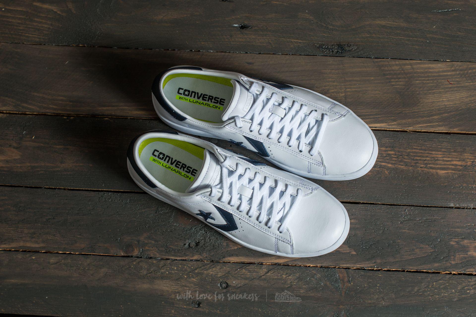 Converse Pro Leather Lp Ox White/ Obsidian/ White - Lyst