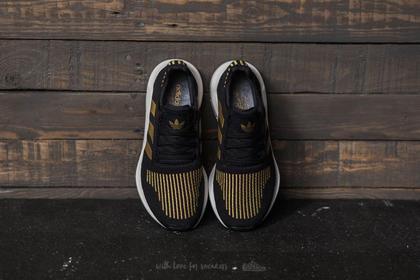 adidas Originals Adidas Swift Run W Core Black/ Gold Metalic/ Ftw White |  Lyst