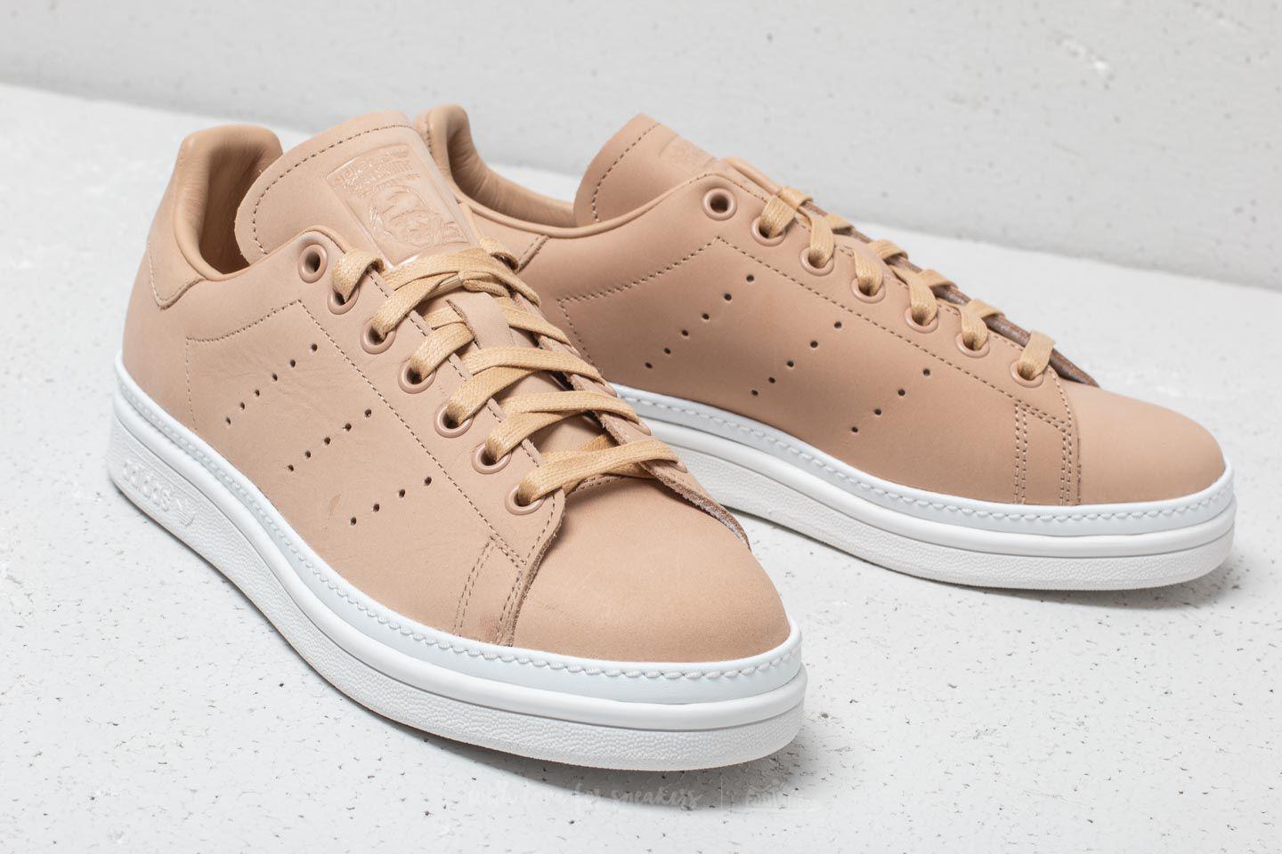 adidas Originals Leather Adidas Stan Smith New Bold W St Pale Nude/ St Pale  Nude/ Ftw White in Natural - Lyst
