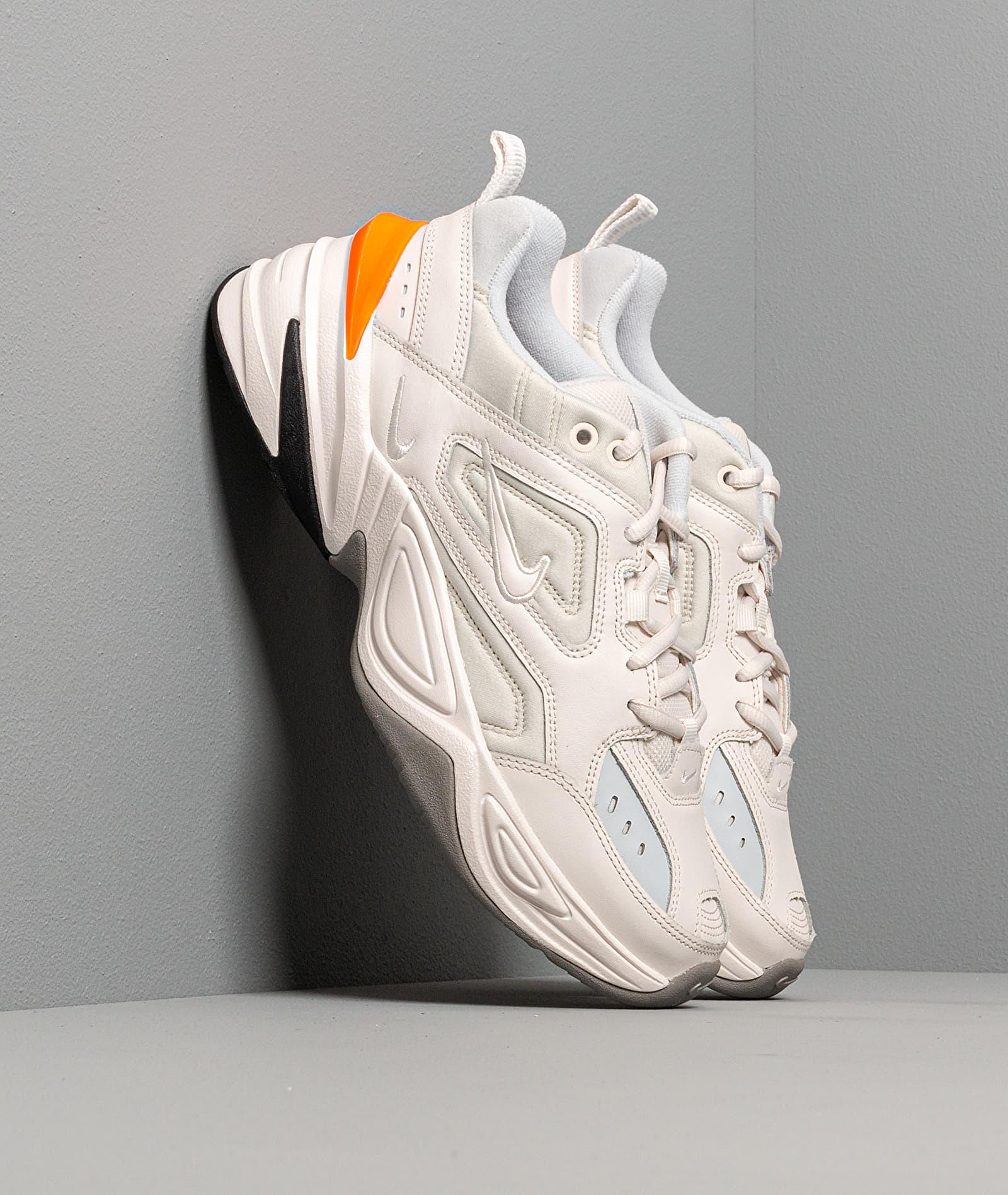 Nike M2k Tekno Leather And Neoprene Sneakers in Gray (White) for Men - Lyst